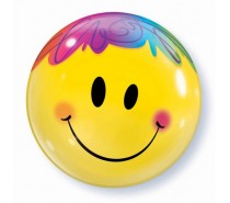 Bubble Ballon: Smiley Gekleurd